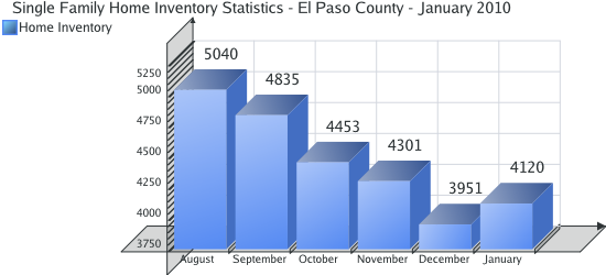 Home Inventory Statistics for El Paso County - January 2010