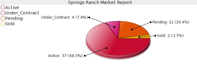 Colorado Springs Real Estate Market Report for Springs Ranch - January 2009
