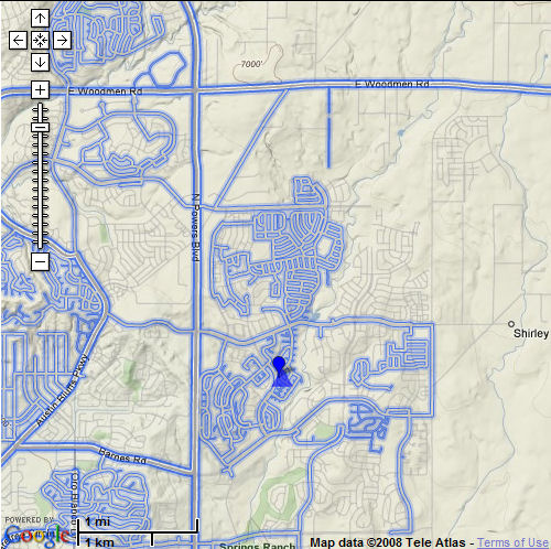 map of Colorado Springs